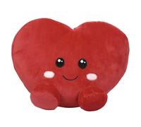 Peluche Enfant Cœur ""Kawaii"" 25cm Rouge