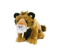 peluche tigre à dents de Cuddlekinssabre 30 cm marron