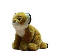 Peluche Tigre Assis - Animal en Peluche Orange réaliste avec Rayures Poupée de Fourrure Douce for et décoration Safari