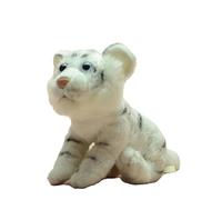 Peluche Tigre Blanc Assis Ultra Doux, Animal en Peluche, poupée Safari for et collectionneurs, Cadeau