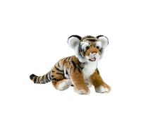 Peluche tigre brun couché Anima 35 cm Marron