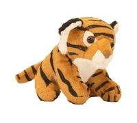 peluche tigre de 15 cm jaune noir