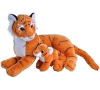 Peluche Tigre De 20 Cm Orange Blanc