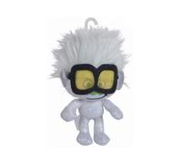 Peluche Tiny Diamond 18 cm Effet Paillettes - pour Trolls Tournee Mondiale Film - Set Doudou Fille et Carte Tigre