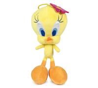 Peluche Titti le canari avec fleur fuchsia bonhomme pour enfants L0oney tunes 20 cm