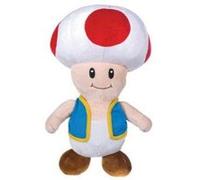 Peluche toad 27 cm - champignon - peluche licence super mario - enfant