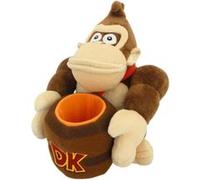 Together Plus – Peluche Donkey Kong (Super Mario) avec baril 21 cm