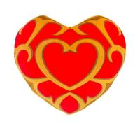 Peluche Tomy Zelda Mocchi Mocchi Réceptacle Cœur 38 cm Multicolore