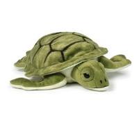 Peluche Tortue Aquatique De 23 Cm Vert Blanc