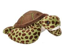 Peluche Tortue De Mer De 15 Cm Vert Marron