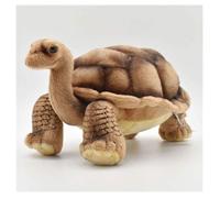 Hansa Toy Peluche Tortue Galapagos 16 cm H x 30 cm L Marron et beige