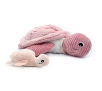 Peluche tortue géante Sauvenou maman et son bébé rose - Les Ptipotos Rose G