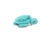 LES DÉGLINGOS PTIPOTOS by SAUVENOU Tortue Maman/Bebe Bleu Aqua - Peluche bébé Toute Douce - Idée Cadeau de Naissance - 29cm