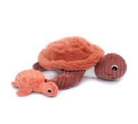 Peluche Ptipotos tortue maman bébé terracotta - Les Déglingos