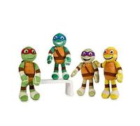 Peluche Tortues Ninja - PLAY BY PLAY - Pack 4 peluches 22cm - Qualité super douce - Mixte - 3 ans