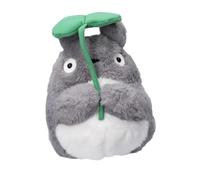 Semic Distribution Peluche Mon Voisin Totoro Nakayoshi Big Totoro avec feuille 21 cm