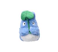 Peluche Totoro Bleu avec Feuille 18Cm