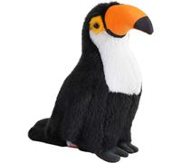 Peluche Toucan Oiseau Mascotte Doudou blanc 35cm