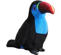 Peluche Toucan Oiseau Mascotte Doudou Bleu 35cm
