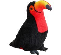 Peluche Toucan Oiseau Mascotte Doudou Rouge 35cm