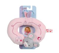 Peluche - tour de cou pomme souris - 24 cm rose TU