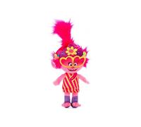 Peluche Trolls World Tour Poppy Robe Jaune Et Mauve 28 cm - Dessin Anime - Doudou Licence - Enfant