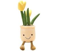 Peluche tulipe Mine réjouie 35cm E-Jaune Jaune G