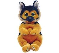 Ty - Beanie Babies - Peluche Ace Le Chien 15 cm, Noir/Marron, TY40544