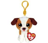Ty – Peluche Beanie Boos Clip Hugo le Chien – Multicolore – S