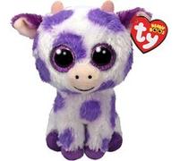 Ty Peluche Beanie Boo's Ethel la vache 15 cm Multicolore
