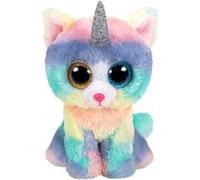 Peluche Ty Beanie Boo's Heather Le Chat Licorne Moyen Multicolore G