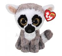 Peluche Ty Beanie Boo's Linus Le Lémurien 15 Cm