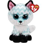 Ty Peluche Beanie Boos Atlas le Renard Medium 23 cm Blanc et Bleu TY36491