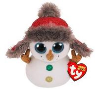 Peluche Beanie Boo's Medium Buttons le Bonhomme de Neige