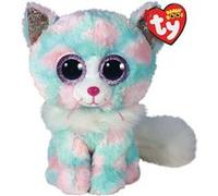 Ty Peluche Beanie Boo's Medium Opal le Chat 23 cm rose et bleu TY37288