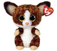Peluche Ty Beanie Boo's Small Binky Le Galagos Marron et Blanc G