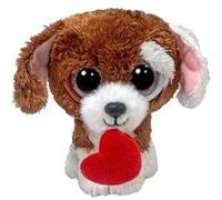 Ty Peluche Beanie Boo Cuddles The Puppy avec cœur pour la Saint‑Valentin 15 cm