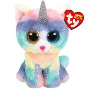 Peluche - TY - Heather Le Chat - Bleu Rouge - 15 cm - Mixte bleu TU