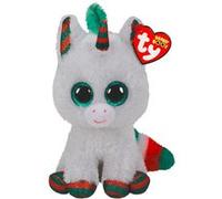 Peluche Ty Beanie Boo's Small La licorne de Noël Multicolore G