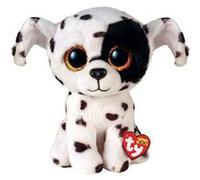 Ty Peluche Beanie Boo's Luther le Dalmatien 15 cm Blanc et noir