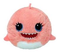 Peluche Ty Beanie Bouncers Reef Le Requin Rose Rose G
