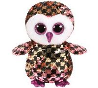 Peluche Ty Flippables Taille M Cheks le hibou 23 cm Multicolore G