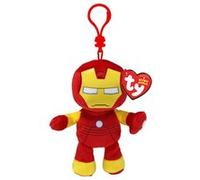 Ty Peluche Marvel Beanie Babies Soft – Iron Man Porte-clés 10 cm Multicolore