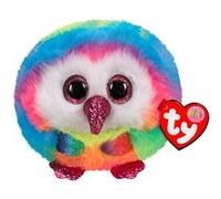Peluche Ty Puffies Owen le hibou Multicolore G