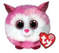 Ty Peluche Puffies Princess – Ronde Rose et Blanc – 10 cm – Violet TU
