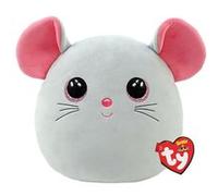 Peluche Ty Squish A Boos Medium Catnip La souris Gris et Rose G