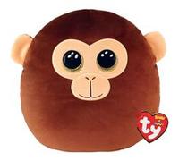 Peluche TY Squish A Boo's Small Dunston Le Singe Marron Marron