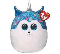 Ty - Squish a Boos - Coussin Peluche Enfant Helena le husky 20cm, TY39297
