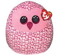 Peluche Ty Squish A Boos Small Pinky Hibou Rose G