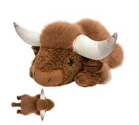 Peluche Vache 30 Centimètres Peluche Bovine Lestée Douce et Réaliste